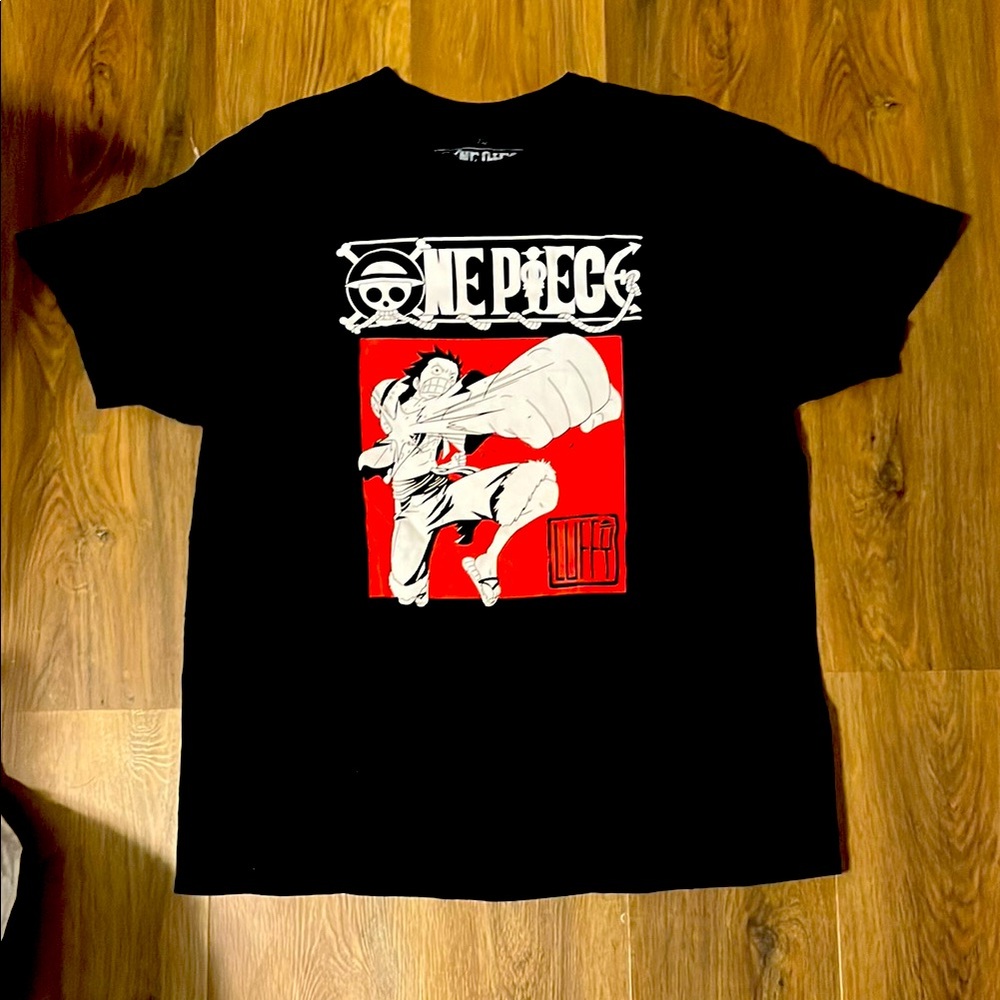 One Piece Black Graphic T-Shirt